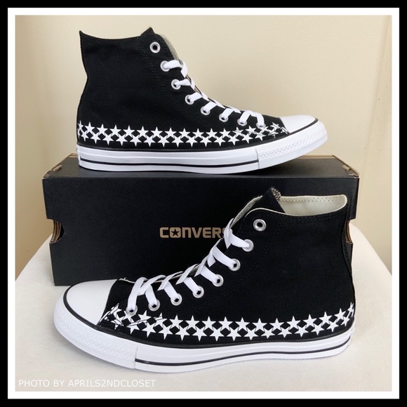 CONVERSE CANVAS HIGH TOPS CHUCK TAYLOR SNEAKERS - Picture 4 of 8